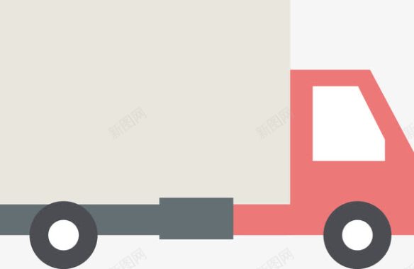 卡通货柜车创意图标图标