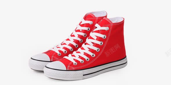 红色帆布鞋png免抠素材_88icon https://88icon.com 女鞋 帆布鞋 红色鞋子