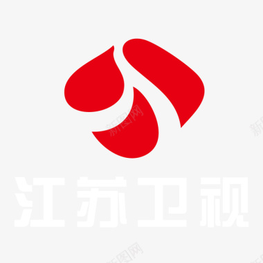 红色波纹红色江苏卫视logo标志矢量图图标图标
