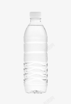 白色盖子透明解渴螺纹白色盖子的一瓶饮料高清图片