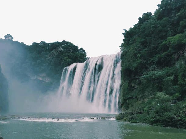 贵州黄果树瀑布风景图png免抠素材_88icon https://88icon.com 旅游景区 自然景观 著名景点 贵州黄果树瀑布 贵州黄果树瀑布风景图