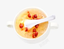 银耳红枣健康养生粥装饰高清图片