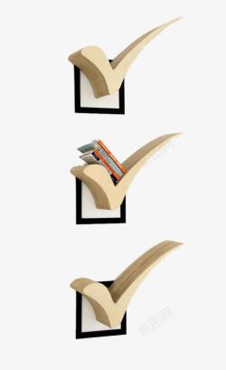 木质创意书架素材