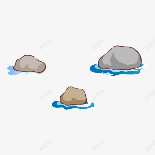 河里的石头png免抠素材_88icon https://88icon.com 卡通石头 堆石块 小溪里的石头 河沟 石头