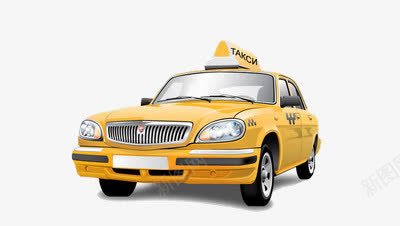 鼠绘出租车png免抠素材_88icon https://88icon.com 3D TAXI 出租车 可爱出租车 黄色 鼠绘