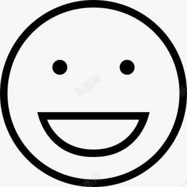 拥抱幸福笑的快乐表情的面部轮廓图标图标
