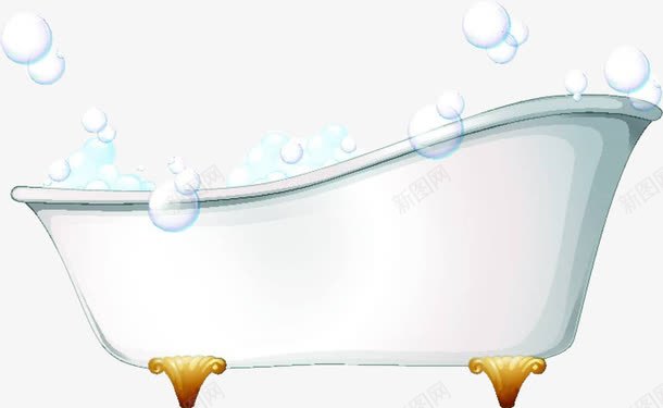白色手绘浴缸png免抠素材_88icon https://88icon.com 手绘 气泡 沐浴 沐浴露泡沫 泡沫 泡泡 洗浴 浴缸 白色
