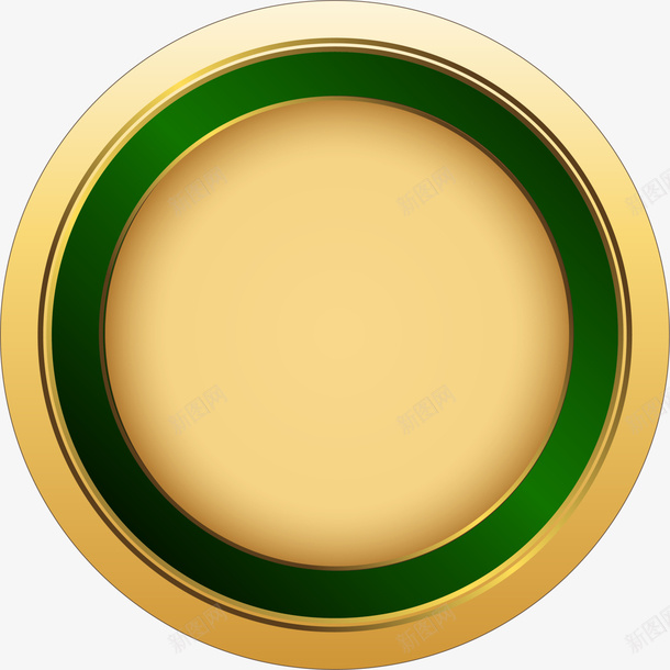 金色圆圈标志png免抠素材_88icon https://88icon.com 勋章图案 圆圈图案 圆环标志 装饰图案 金色标志 闪耀徽章