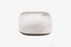 白色小碟海盐素材