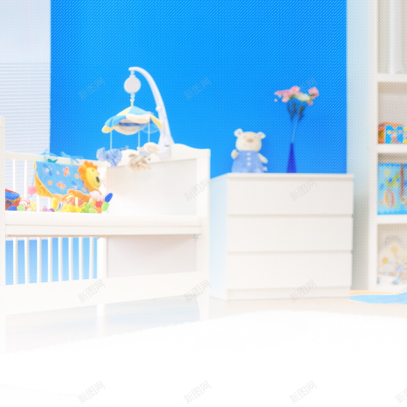 蓝色母婴产品玩具PSD分层主图背景jpg设计背景_88icon https://88icon.com 主图 儿童玩具 婴儿床 婴儿房 家居生活 摇铃 母婴产品 淘宝 生活场景 直通车 蓝色背景