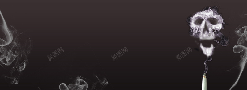 禁止吸烟简约黑色海报背景psd设计背景_88icon https://88icon.com 世界无烟日 控烟 白色烟雾 禁止吸烟 禁烟 禁烟公益广告 禁烟标志 香烟 黑色海报