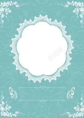 欧式蒂芙尼蓝婚礼水牌印刷背景背景
