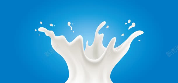 牛奶广告jpg设计背景_88icon https://88icon.com 卡通 牛奶广告 蓝色背景