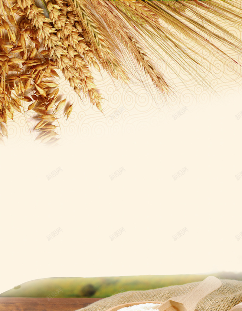 复古五谷杂粮丰收H5背景psd设计背景_88icon https://88icon.com 五谷杂粮丰收 促销海报设计 农作物促销 复古 小清新 小麦丰收 小麦纹理 绿色 背景模板