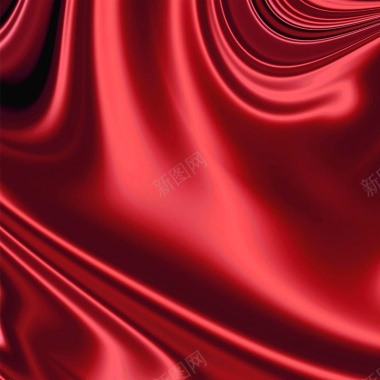质感红色丝绸主图背景背景