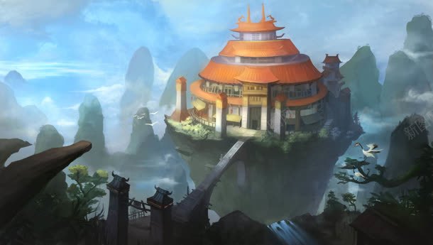 深处城堡山庄环境渲染图jpg设计背景_88icon https://88icon.com 城堡 山庄 深处 渲染 环境