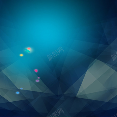 蓝色数码科技电子产品几何立体块背景背景