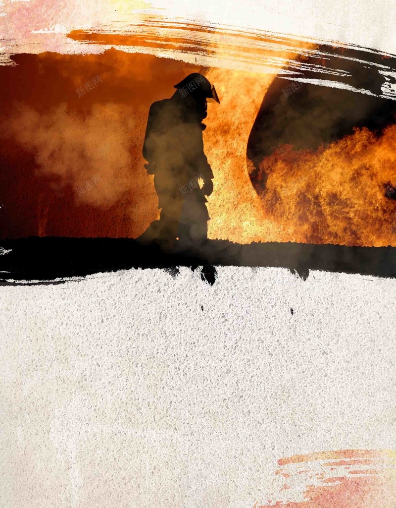 消防战士公益宣传海报背景模板jpg设计背景_88icon https://88icon.com 公益 关爱 呼吁 宣传 展板 海报 消防战士 消防部队 背景模板