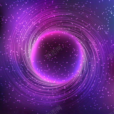 梦幻紫色星空螺旋背景背景
