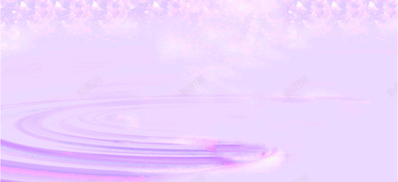 紫色梦幻banner背景背景