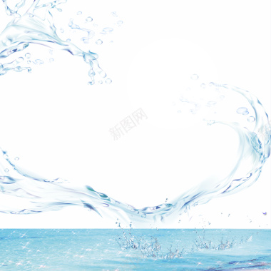 小清新水花主图背景