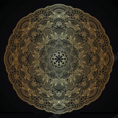 金色边框矢量图背景