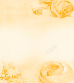 皮肤护理海报黄色玫瑰浪漫背景美容养生高清图片