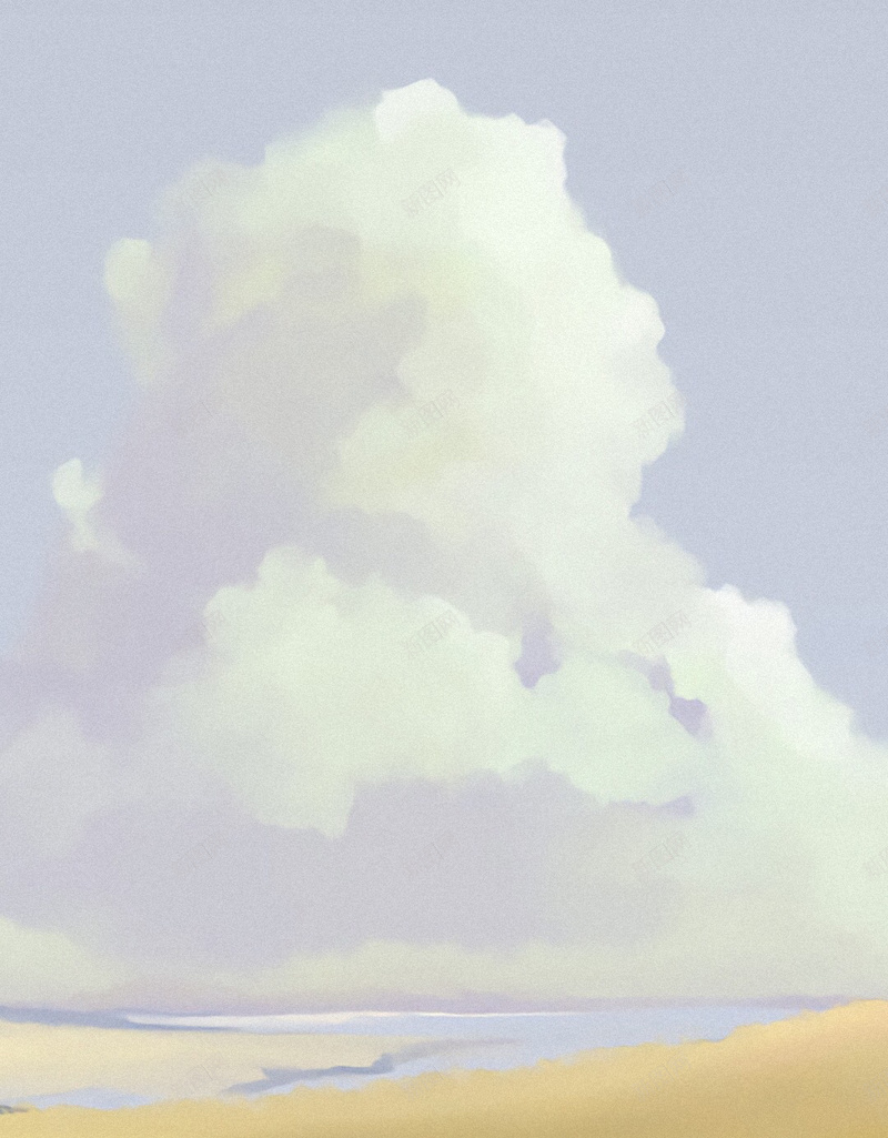 梦想H5背景jpg设计背景_88icon https://88icon.com H5 H5背景 h5 卡通 天空 手绘 梦想 白云 童年 童趣 草原 金色