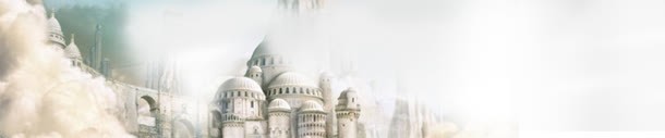 梦幻城堡banner创意背景