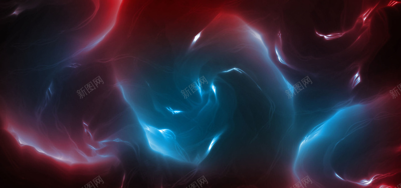 天猫科幻黑色美术海报背景背景