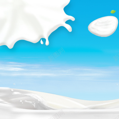牛奶主图背景背景