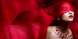 唇膏广告素材红色魅惑彩妆口红背景高清图片