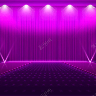 紫色舞台背景背景