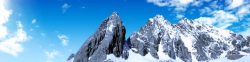 大气服装雪山背景高清图片