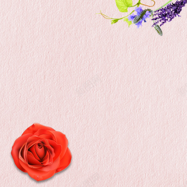 淘宝粉色温馨玫瑰花背景背景