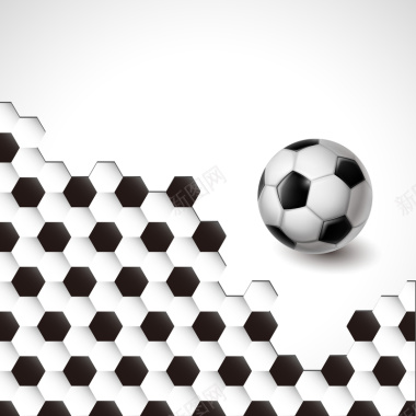 足球创意矢量背景图背景