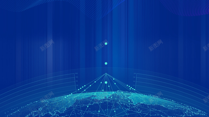蓝色科技感背景图psd设计背景_88icon https://88icon.com 光效 科技 线 背景图 蓝色