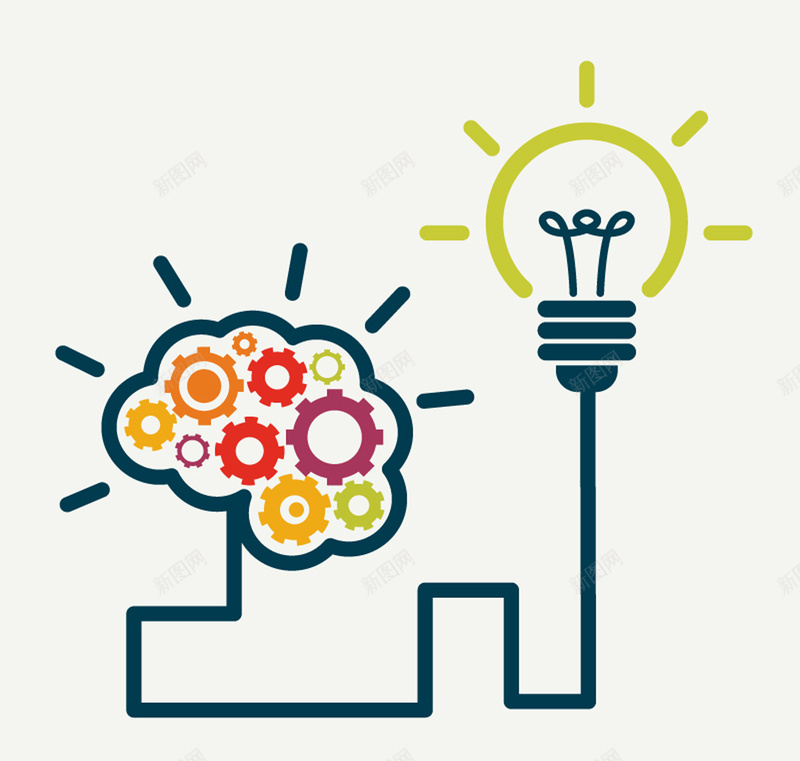 创意大脑与灯泡连线矢量图psd设计背景_88icon https://88icon.com 创意 商务 大脑 思维 灯泡 矢量图 科幻 科技 连线 齿轮