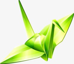 折纸鹤绿色折纸鹤书籍封面高清图片