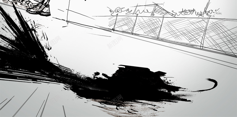 创意手绘黑色街头篮球H5背景psd设计背景_88icon https://88icon.com H5背景 创意 手绘 投篮 漫画 灌篮 灰色 篮球 线条 街头篮球