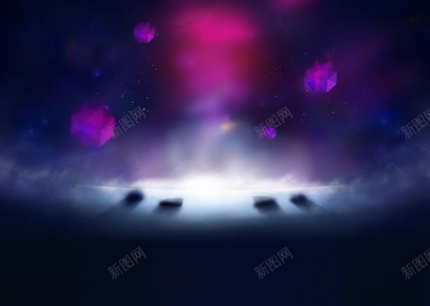 紫色星空模糊海报jpg设计背景_88icon https://88icon.com 星空 模糊 海报 紫色