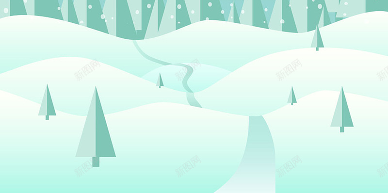 矢量蓝色手绘雪景插图psd设计背景_88icon https://88icon.com 冬季 创意 小清新 小雪 手绘 插图 树 温暖 矢量 立冬 统节气 雪景 风景