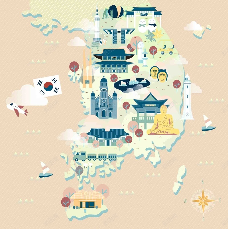 手绘矢量旅游韩国青瓦台景点地图海报背景ai设计背景_88icon https://88icon.com 地图 手绘 旅游 旅游地图 景点 景福宫 济州岛 海报 矢量 背景 青瓦台 韩国 韩国旅游 矢量图