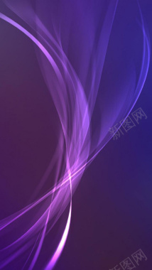 抽象紫色曲线H5背景背景