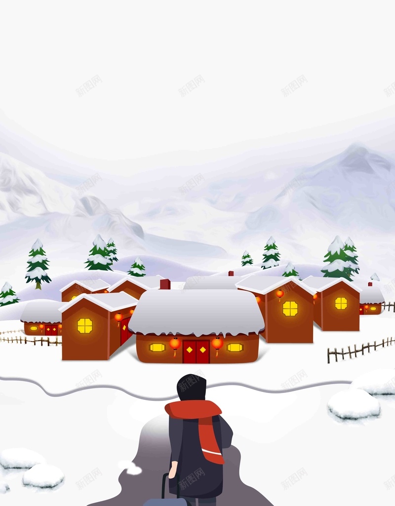 回家过年2019新年海报psd设计背景_88icon https://88icon.com 2019年 2019猪年 回家过年 新年快乐 新年海报 春节海报 春节过年 春运 猪年大吉 过年回家