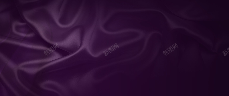质感丝绸紫色banner背景