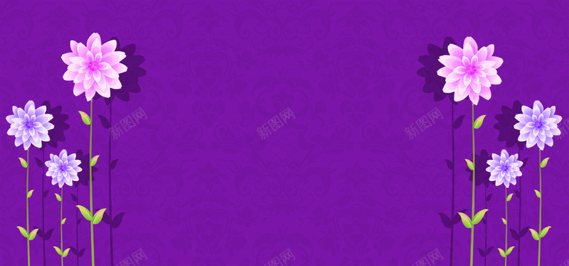 紫色婚礼背景psd设计背景_88icon https://88icon.com 唯美背景 婚礼 海报banner 紫色 紫色背景 纹理 背景 花朵 质感