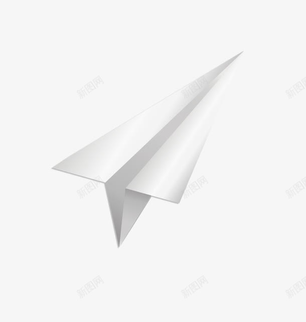 纸飞机png免抠素材_88icon https://88icon.com 3D 玩具 白色 纸折 飞机矢量