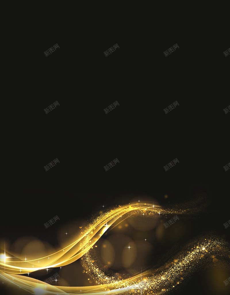 黑色大气梦幻金色线条粉末背景psd设计背景_88icon https://88icon.com H5 h5 光 大气 梦幻 浪漫 粉末 线条 金色 黑色