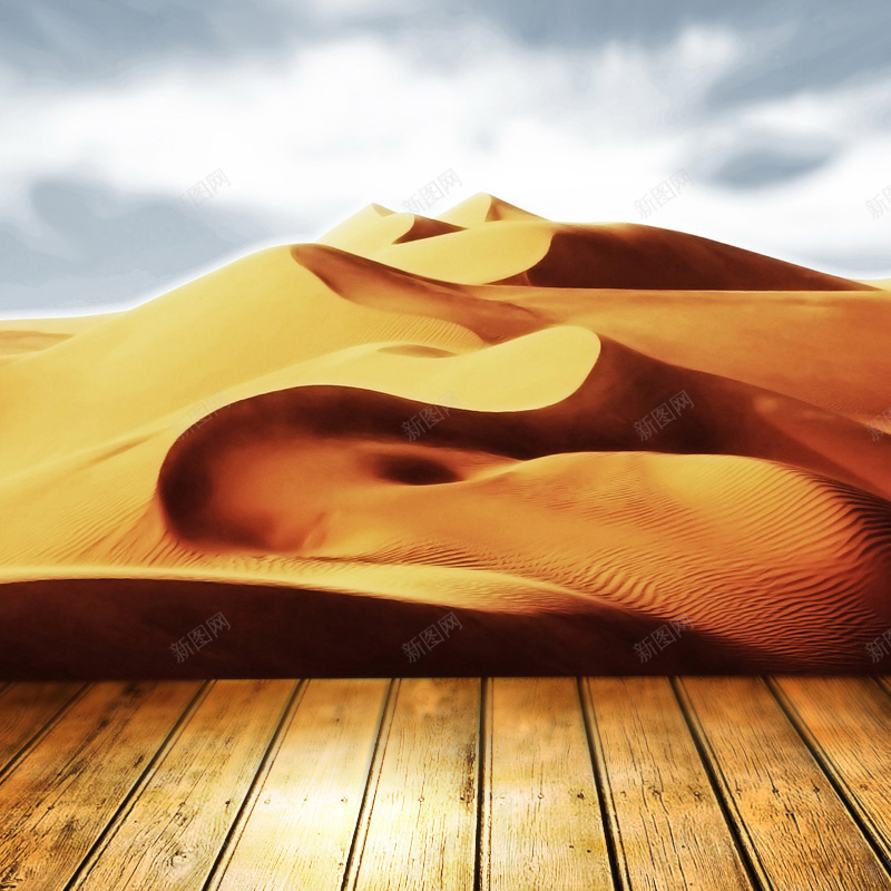 沙漠首图psd设计背景_88icon https://88icon.com 主图 木板 沙漠 纹理 质感 金色
